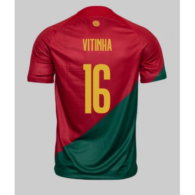 Moški Nogometni dresi Portugalska Vitinha #16 Domači SP 2022 Kratek Rokav